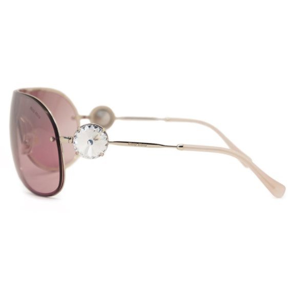 Miu Miu Pink Aviator Sunglasses - Picture 3 of 5